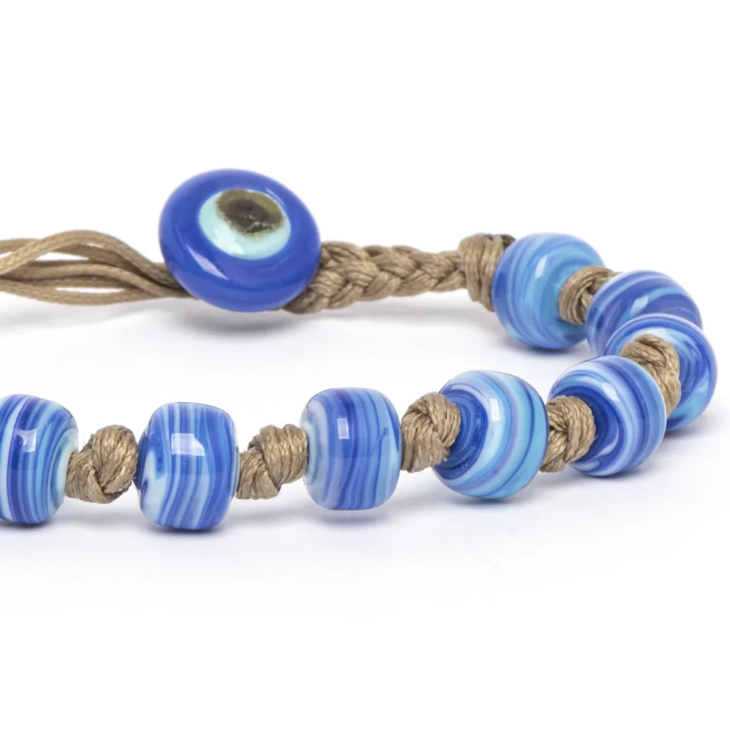 Laguna Blue Beaded Bracelet, mens bracelet, stone beads, online mens fashion accessories, bracelet