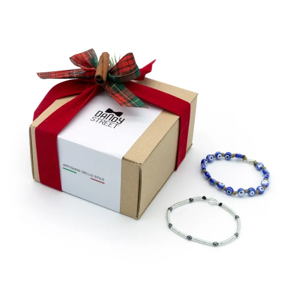 Dandy Street - shop online - gioielli uomo - Set di Natale - bracciali uomo in argento e pietre naturali - regalo di Natale bracciali uomo - Christmas Box #11