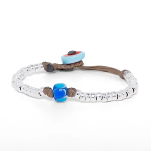 Dandy Street - shop online bracciali uomo di tendenza - bracciale murano - Bracciale argento con murrina - Trapolin