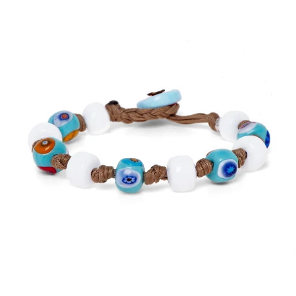 Dandy Street - shop online bracciali uomo di tendenza - Bracciali con Murrine veneziane - Bracciale con murrine - Tomà