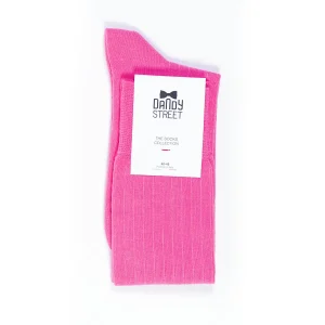 Dandy Street - shop online - accessori uomo calzini uomo cotone - calze da uomo rosa in cotone - Gentlemen Pink