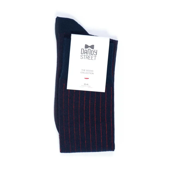 Dandy Street - shop online - accessori uomo calzini uomo cotone - calzini da uomo blu in cotone - Gentlemen Night