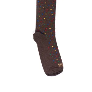 Dandy Street - shop online - accessori uomo calzini uomo cotone - calzino da uomo marrone in cotone - Confetti Brown