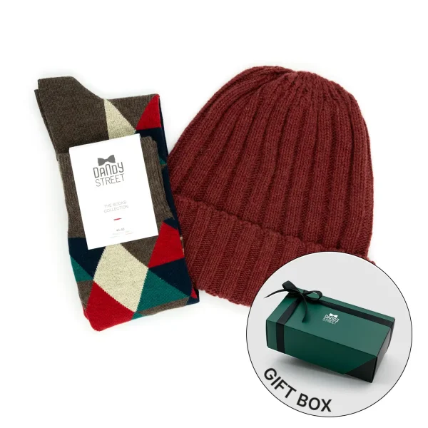 Dandy Street - shop online - accessori uomo - berretto invernale costa inglese - calzini uomo in cotone - Berretto moderno da uomo in lana - Winter Box #19