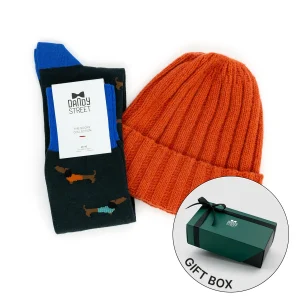 Dandy Street - shop online - accessori uomo - berretto invernale costa inglese - calzini uomo in cotone - Box pensiero originale da uomo - Winter Box #18