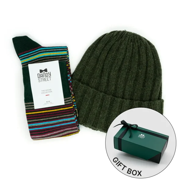 Dandy Street - shop online - accessori uomo - berretto invernale costa inglese - calzini uomo in cotone - Gift box Dandy Street - Winter Box #15