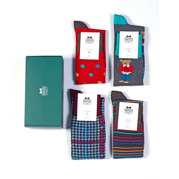 Dandy Street - shop online - accessori uomo - calzini uomo in cotone - Box calze con dettagli unici - Socks Box #28