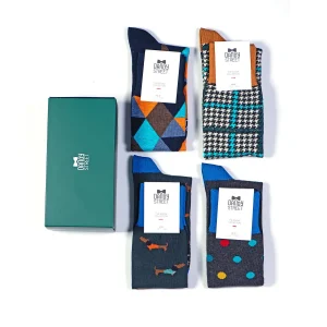 Dandy Street - shop online - accessori uomo - calzini uomo in cotone - Box calze da uomo essenziale - Socks Box #27