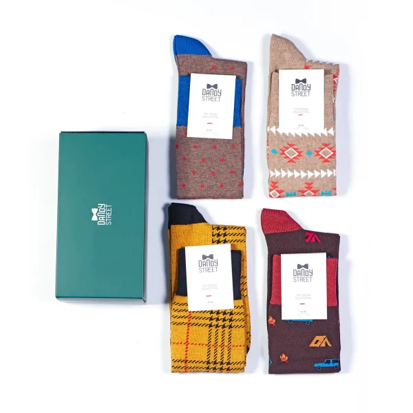 Dandy Street - shop online - accessori uomo - calzini uomo in cotone - Box calze da uomo per un tocco stiloso - Socks Box #22