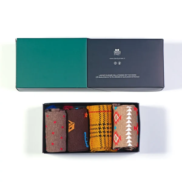 Dandy Street - shop online - accessori uomo - calzini uomo in cotone - Box calze da uomo per un tocco stiloso - Socks Box #22