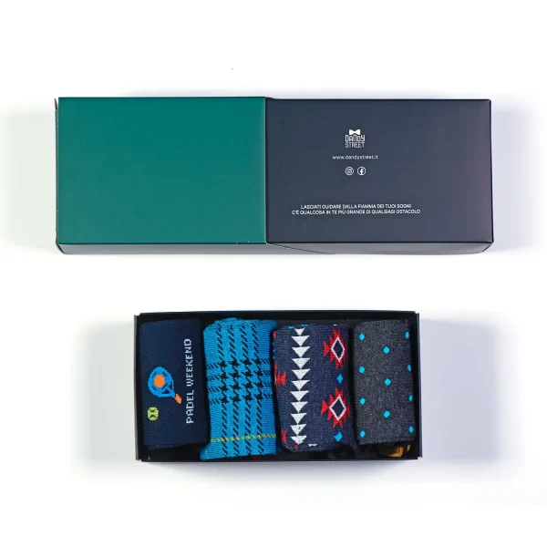 Dandy Street - shop online - accessori uomo - calzini uomo in cotone - Box calze dal design accattivante - Socks Box #31