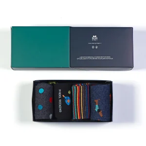 Dandy Street - shop online - accessori uomo - calzini uomo in cotone - Box con quattro paia di calze - Socks Box #20