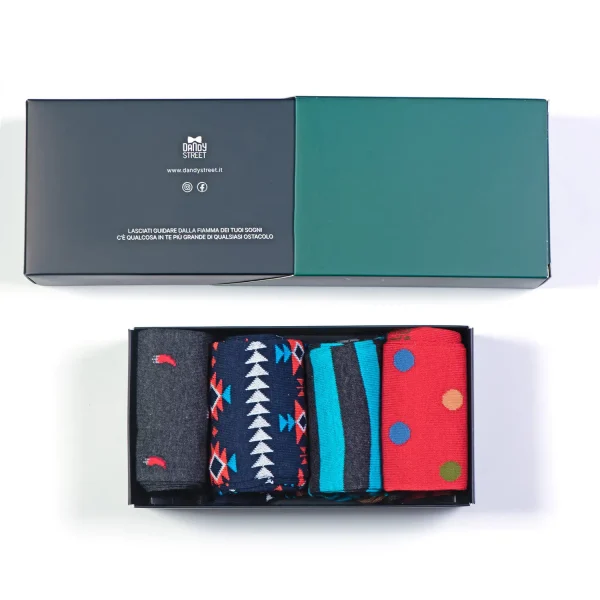 Dandy Street - shop online - accessori uomo - calzini uomo in cotone - Box calze uomo stile - Socks Box #38