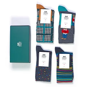 Dandy Street - shop online - accessori uomo - calzini uomo in cotone - Calze da uomo con fantasie uniche - Socks Box #41